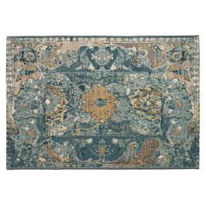 Liora Manne Marina Kashan Indoor Outdoor Area Rug Blue