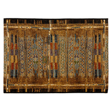 Load image into Gallery viewer, Liora Manne Marina Tribal Stripe Indoor Outdoor Area Rug Gold