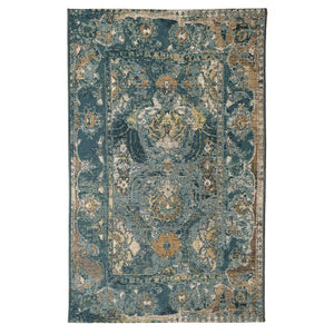 Liora Manne Marina Kashan Indoor Outdoor Area Rug Blue