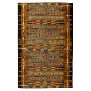 Liora Manne Marina Tribal Stripe Indoor Outdoor Area Rug Gold