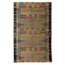 Load image into Gallery viewer, Liora Manne Marina Tribal Stripe Indoor Outdoor Area Rug Black