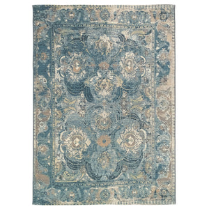 Liora Manne Marina Kashan Indoor Outdoor Area Rug Blue