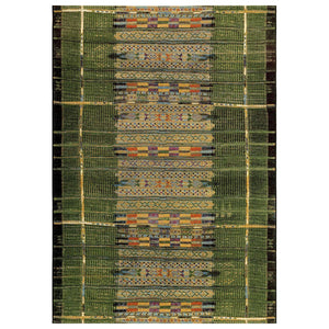 Liora Manne Marina Tribal Stripe Indoor Outdoor Area Rug Green