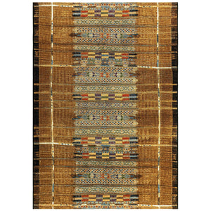 Liora Manne Marina Tribal Stripe Indoor Outdoor Area Rug Gold