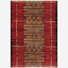 Load image into Gallery viewer, Liora Manne Marina Tribal Stripe Indoor Outdoor Area Rug Red