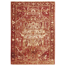 Load image into Gallery viewer, Liora Manne Marina Heriz Indoor Outdoor Area Rug Burgundy