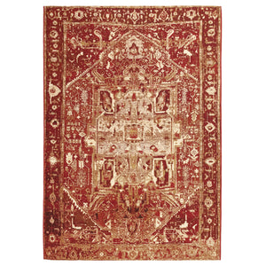 Liora Manne Marina Heriz Indoor Outdoor Area Rug Burgundy