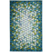 Load image into Gallery viewer, Liora Manne Marina Triangle Border Indoor Outdoor Area Rug Grotto
