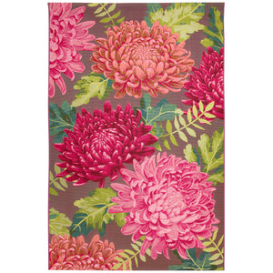 Liora Manne Marina Mum Indoor Outdoor Area Rug Fuchsia