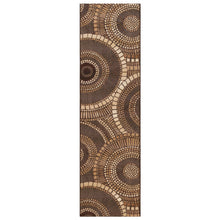 Load image into Gallery viewer, Liora Manne Marina Circles Indoor Outdoor Area Rug Brown