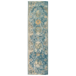 Liora Manne Marina Kashan Indoor Outdoor Area Rug Blue