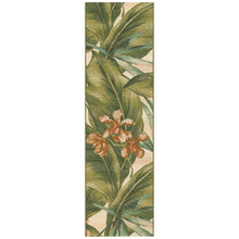 Load image into Gallery viewer, Liora Manne Marina Tropical Leaf Indoor Outdoor Area Rug Cream