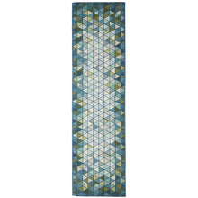 Load image into Gallery viewer, Liora Manne Marina Triangle Border Indoor Outdoor Area Rug Grotto