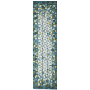 Liora Manne Marina Triangle Border Indoor Outdoor Area Rug Grotto