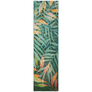 Liora Manne Marina Leaves Indoor Outdoor Area Rug Blue