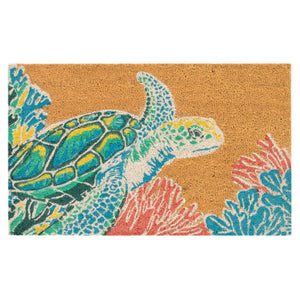 Liora Manne Natura Seaturtle Outdoor Door Mat Neutral