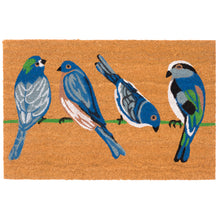 Load image into Gallery viewer, Liora Manne Natura Blue Birds Outdoor Door Mat Natural