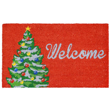 Load image into Gallery viewer, Liora Manne Natura Winter Welcome Outdoor Door Mat Red 1&#39;6&quot; x 2&#39;6&quot;