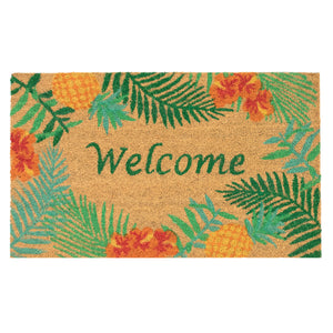 Liora Manne Natura Tropical Welcome Outdoor Mat Natural