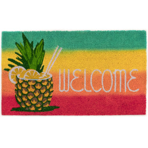 Liora Manne Natura Welcome Pineapple Outdoor Door Mat Warm