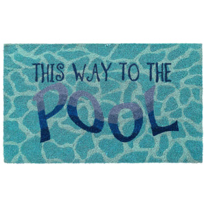 Liora Manne Natura This Way To The Pool Outdoor Door Mat Water