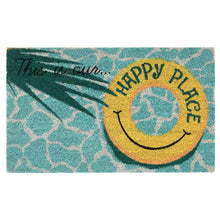 Load image into Gallery viewer, Liora Manne Natura This Is Our Happy Place Outdoor Door Mat Aqua