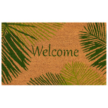 Load image into Gallery viewer, Liora Manne Natura Palm Border Outdoor Door Mat Green