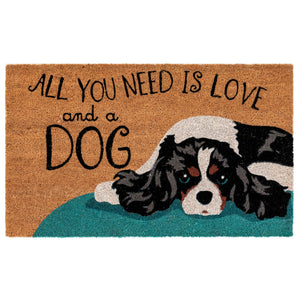 Liora Manne Natura Love And A Dog Outdoor Door Mat Natural