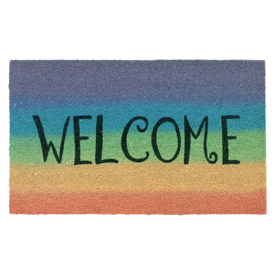 Liora Manne Natura Welcome Outdoor Mat Rainbow 1'6