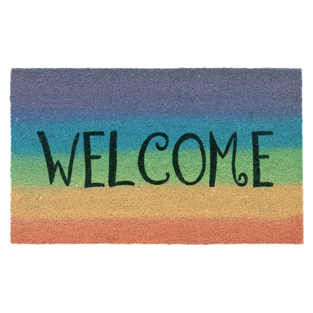 Liora Manne Natura Welcome Outdoor Mat Rainbow 1'6