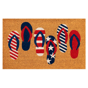 Liora Manne Natura Freedom Flops Outdoor Door Mat Natural