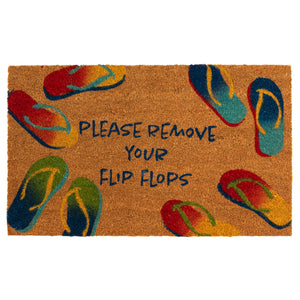 Liora Manne Natura Remove Flip Flops Outdoor Mat Natural