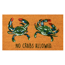 Load image into Gallery viewer, Liora Manne Natura No Crabs Allowed Outdoor Door Mat Natural