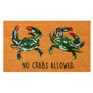 Liora Manne Natura No Crabs Allowed Outdoor Door Mat Natural