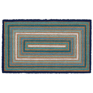 Liora Manne Natura Boxes Outdoor Door Mat Blue