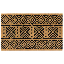 Load image into Gallery viewer, Liora Manne Natura Mudcloth Outdoor Door Mat Black