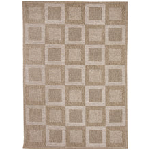 Load image into Gallery viewer, Liora Manne Orly Squares Indoor Outdoor Area Rug Natural