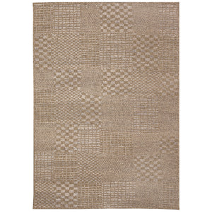 Liora Manne Orly Patchwork Indoor Outdoor Area Rug Natural