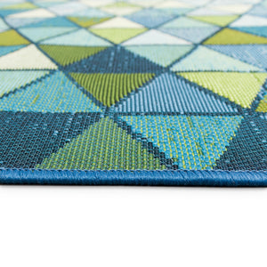 Liora Manne Marina Triangle Border Indoor Outdoor Area Rug Grotto