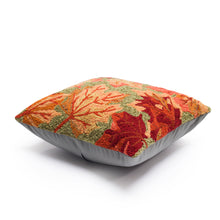 Load image into Gallery viewer, Liora Manne Frontporch Falling Leaves Indoor Outdoor Pillow Moss