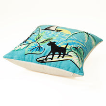 Load image into Gallery viewer, Liora Manne Illusions Aloha Dogs Indoor Outdoor Decorative Pillow Sunrise