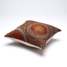 Load image into Gallery viewer, Liora Manne Marina Circles Indoor Outdoor Decorative Pillow Saffron