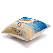 Load image into Gallery viewer, Liora Manne Marina Running Sandpipers Indoor Outdoor Decorative Pillow Sand