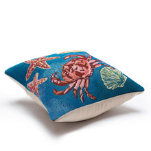 Load image into Gallery viewer, Liora Manne Marina Shell We Dance Indoor Outdoor Decorative Pillow Aqua