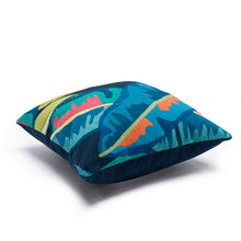 Load image into Gallery viewer, Liora Manne Visions III Banana Plant Indoor Outdoor Decorative Pillow Aqua