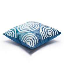 Load image into Gallery viewer, Liora Manne Visions IV Curl Indoor Outdoor Decorative Pillow Blue