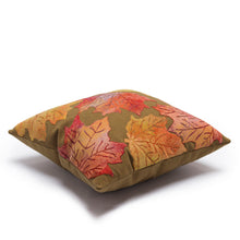 Load image into Gallery viewer, Liora Manne Visions IV Leaf Toss Indoor Outdoor Decorative Pillow Flame Caramel