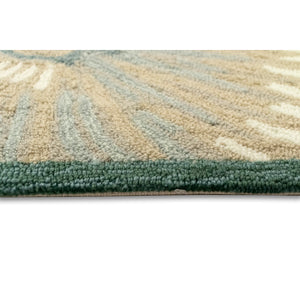 Liora Manne Capri Pleated Inkcap Indoor Outdoor Area Rug Aqua