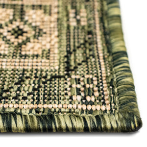 Liora Manne Carmel Kilim Indoor Outdoor Area Rug Green