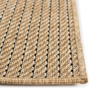 Liora Manne Carmel Texture Stripe Indoor Outdoor Area Rug Sand